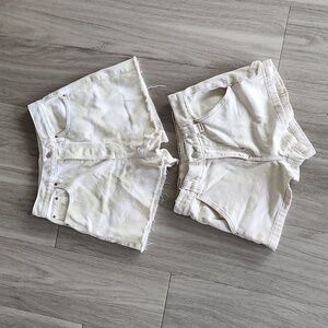 2 Pacsun Size 24 Shorts .Ultra High Waist and High Rise Carpenter